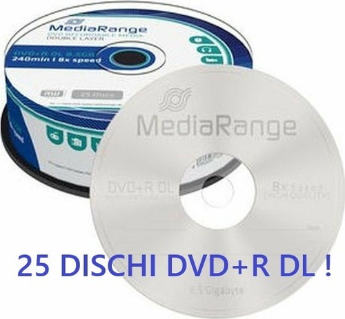 25x pcs mediarange dvd - pcs,
