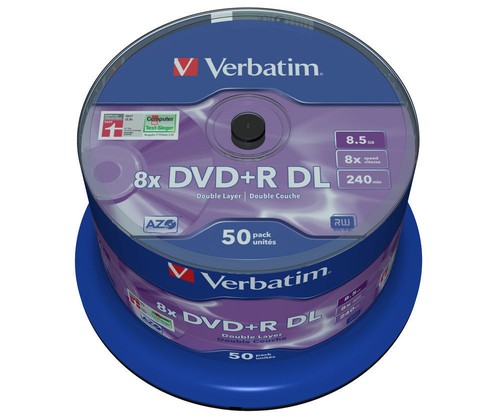 Dvd vergini 100 - +r, %
