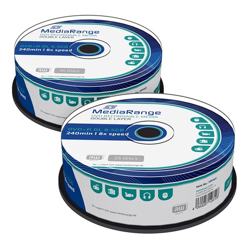 Dvd dual layer mediarange - 50,