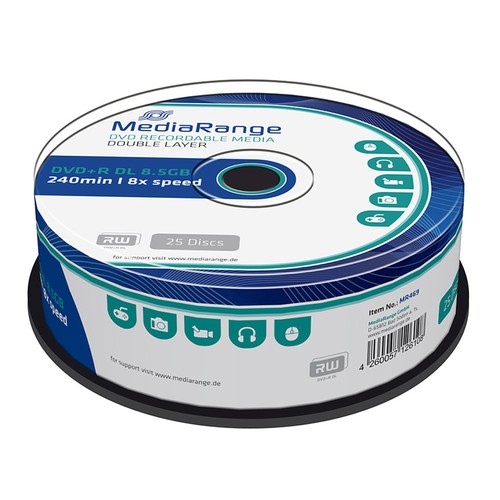 Mediarange dvd dual layer - mediarange, 25