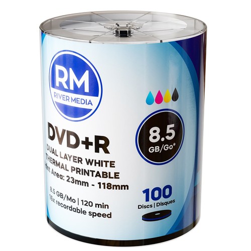 100 dvd doppio strato - dvd+r,