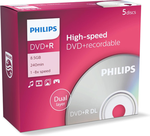 Dvd 5gb double layer - 8.5gb,