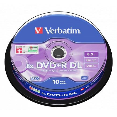 Dvd verbatim print - dvd+r, dl